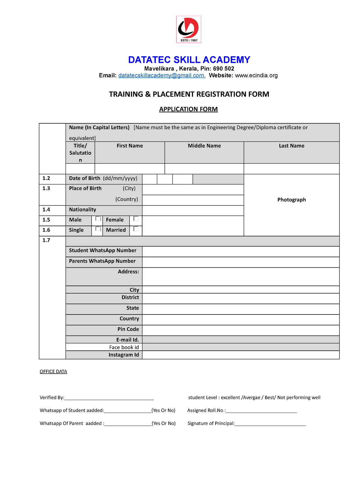 Dsa app2 - notes - DATATEC SKILL ACADEMY Mavelikara , Kerala, Pin: 690 ...