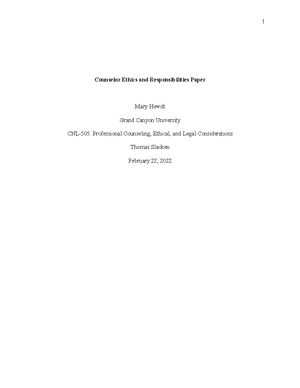 UNV 508 RS T3Counseling Worksheet - CNL-515 - GCU - Studocu