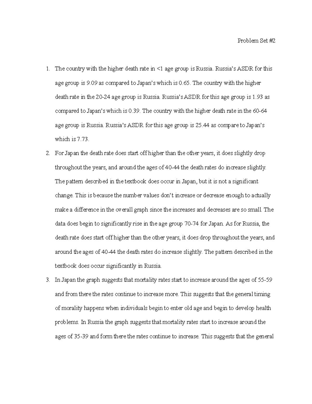 Problem Set 2 Answers Problem Set 2 1 The Country With The Higher