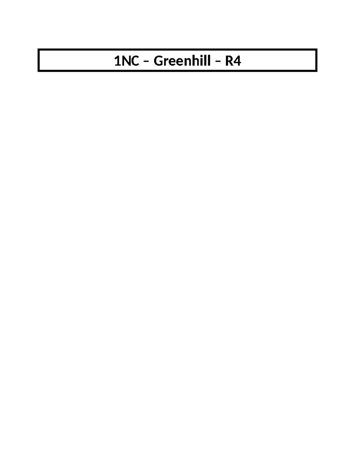 St Marks Po Ji Neg 2 Greenhill Round 4 - 1NC – Greenhill – R ====OFF ...