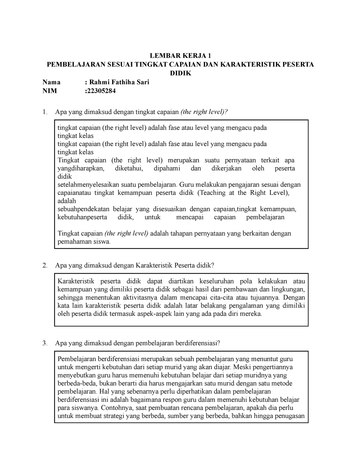 LK-4-Topik 3 - LK Topik 3 - LEMBAR KERJA 1 PEMBELAJARAN SESUAI TINGKAT ...