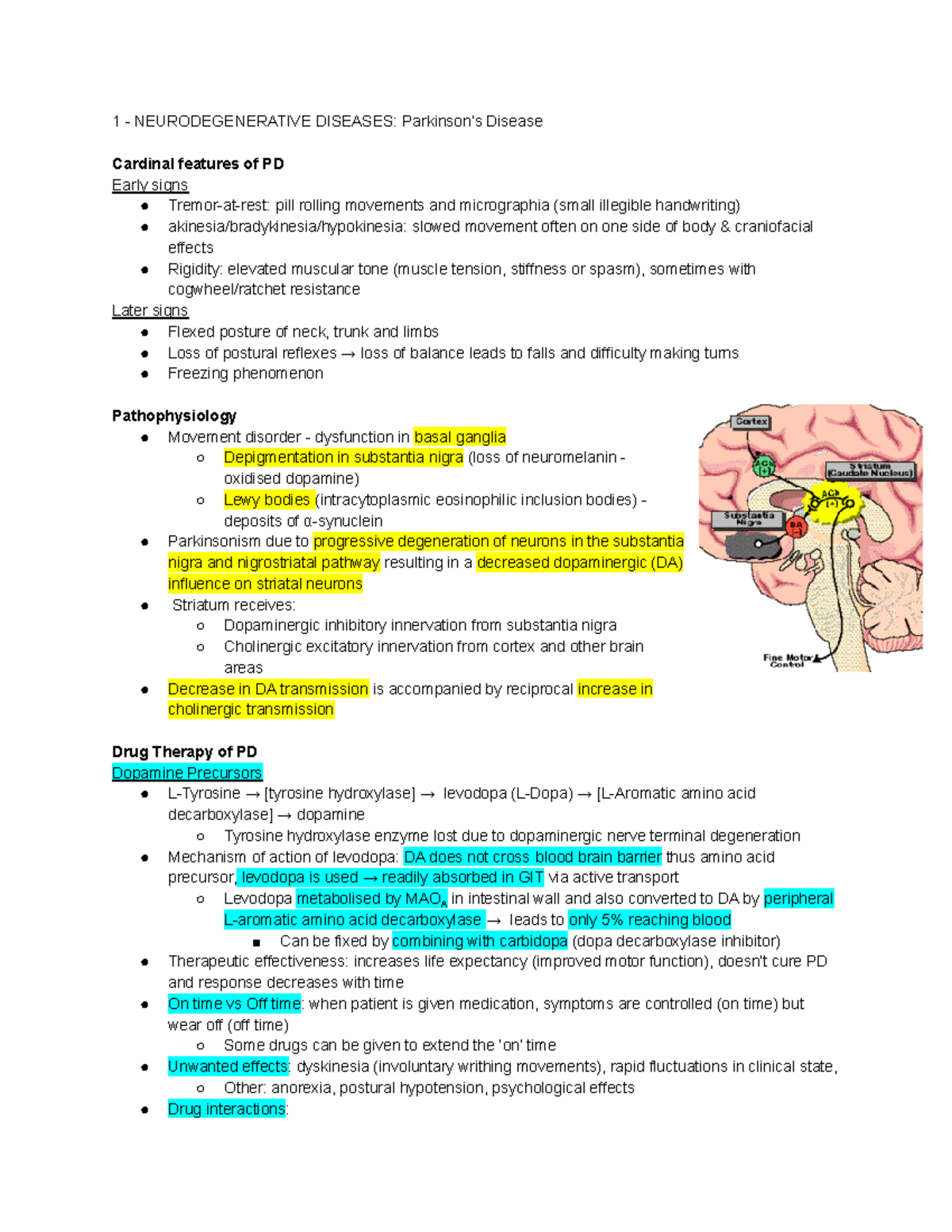 1 - Neurodegenerative diseases - 1 - NEURODEGENERATIVE DISEASES ...