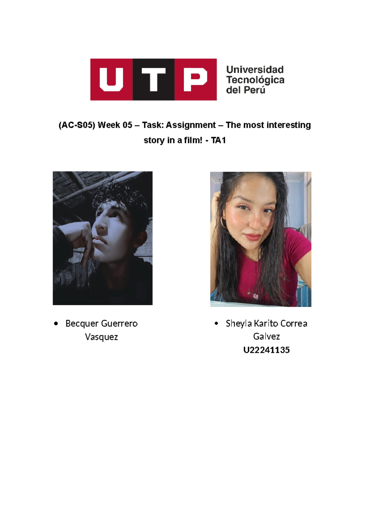 S05-Ingles IV - ola - Ingles IV - (AC-S05) Week 05 - Task: Assignment ...