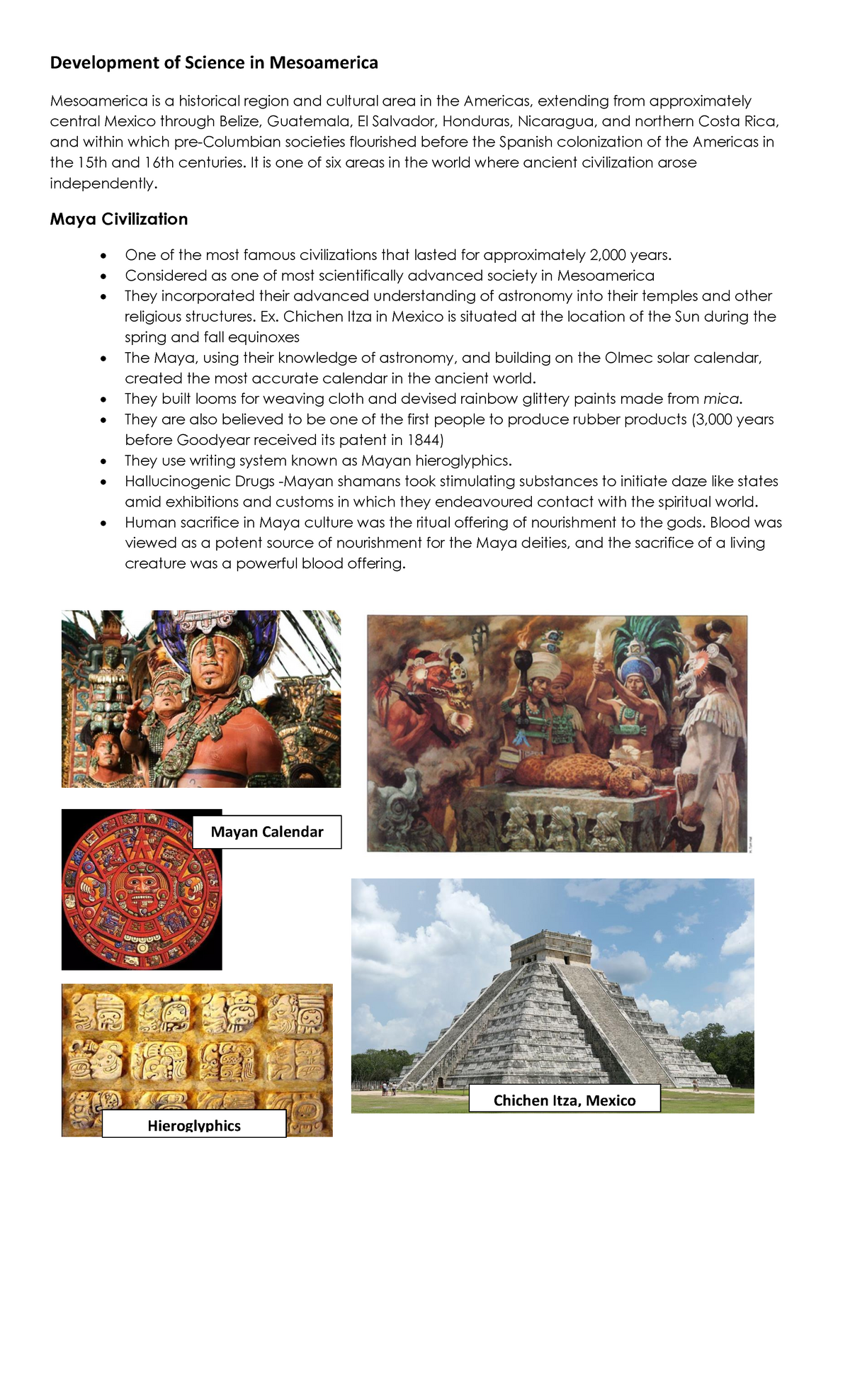 meso-america-lecture-notes-1-development-of-science-in-mesoamerica