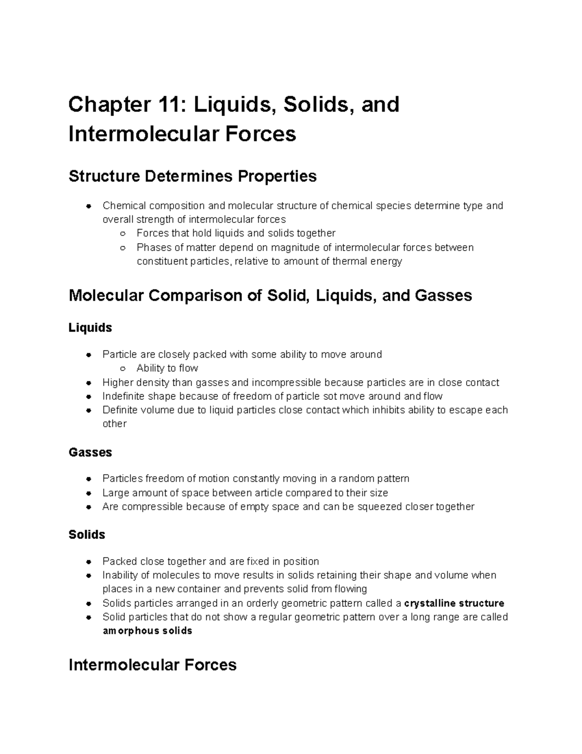 Chapter 11 Liquids, Solids, And Intermolecular Forces - Chapter 11 ...