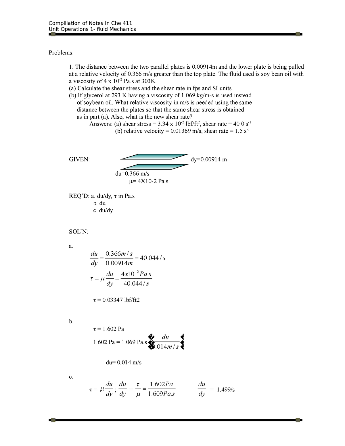 Pdfcoffee - Thermodynamics - Unit Operations 1- fluid Mechanics ...