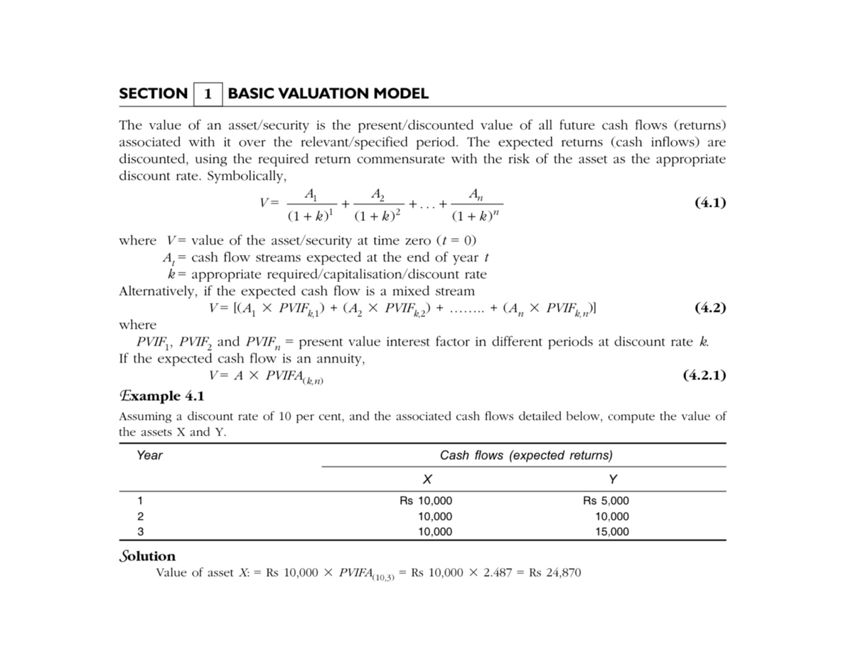 valuation-of-bonds-and-shares-basic-valuation-model-financial