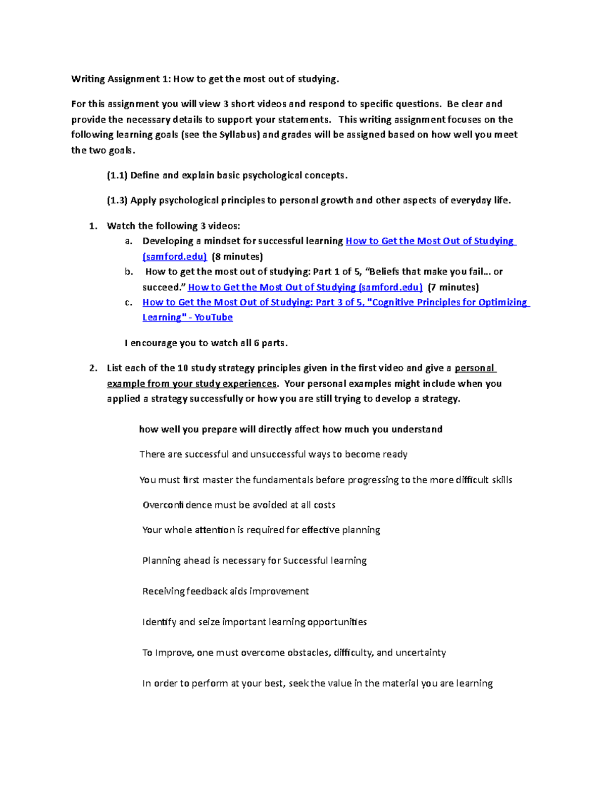 How To Get The Most Out Of Studying For This Assignment You Will View How To Get The Most Out Of Studying For This Assignment You Will View