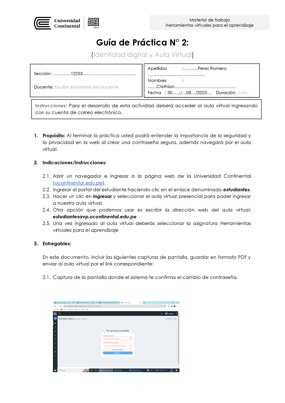 Semana 2 Practica - Material De Trabajo Herramientas Virtuales Para El ...