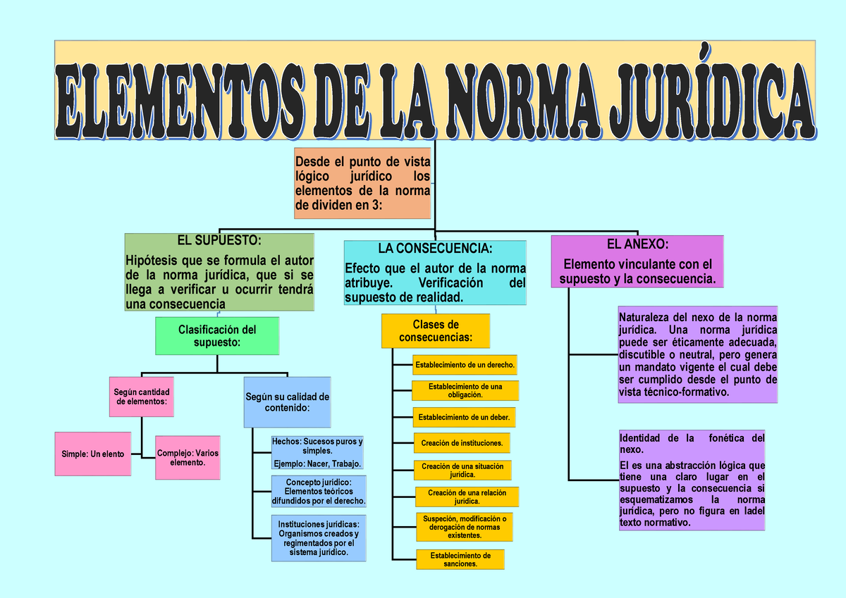 Elementos De La Norma Jurídica Arana Soto Milagros El Supuesto