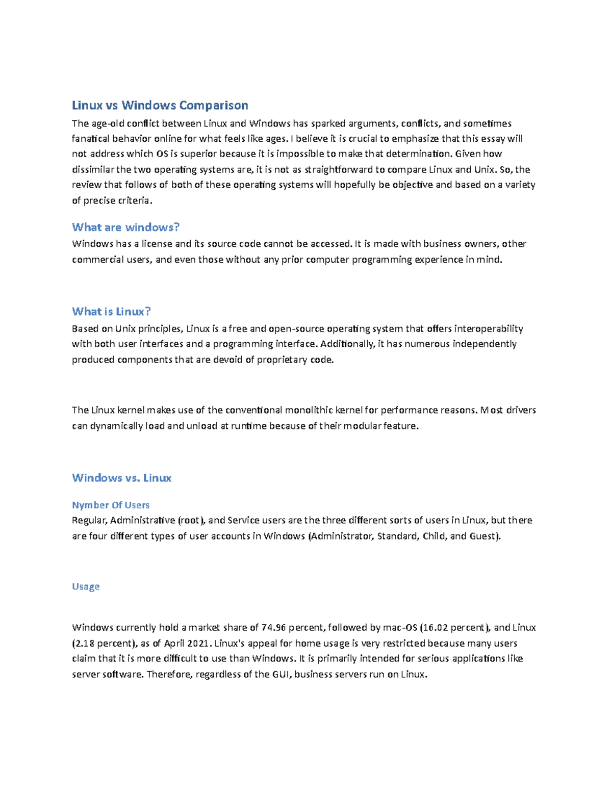 Linux vs win - Linux vs Windows Comparison The age-old conflict between ...