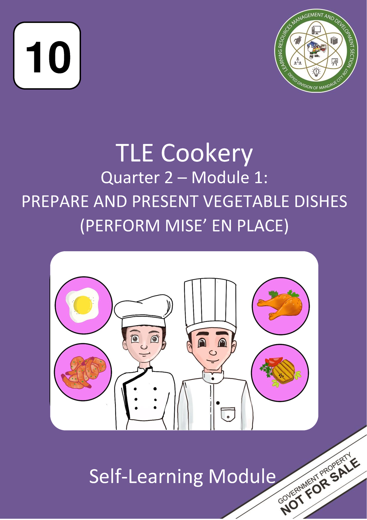 Module 1 Cookery 10 - TLE Cookery Quarter 2 – Module 1 : Self-Learning ...