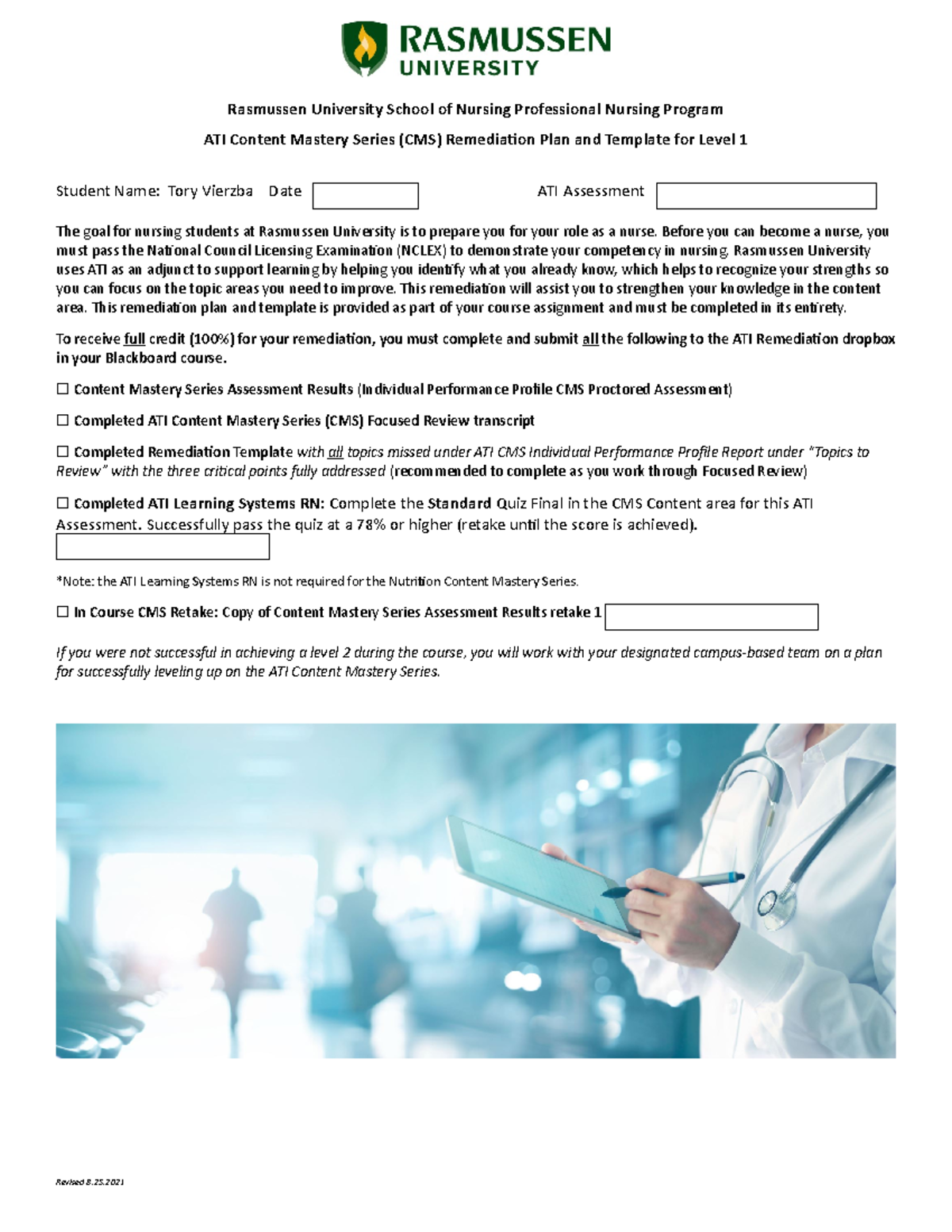 ATI Pharm Remediation - Rasmussen University School of Nursing ...