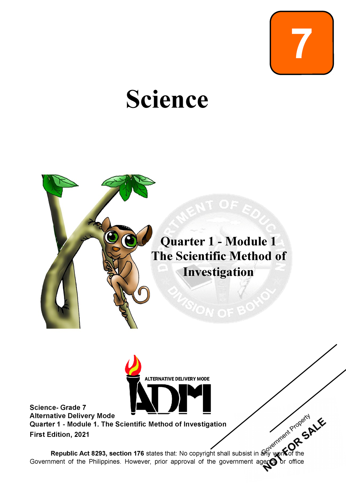 Sci7 Q1 Wk 1 Module 1   Science 7 Module   Science Science  Grade 7