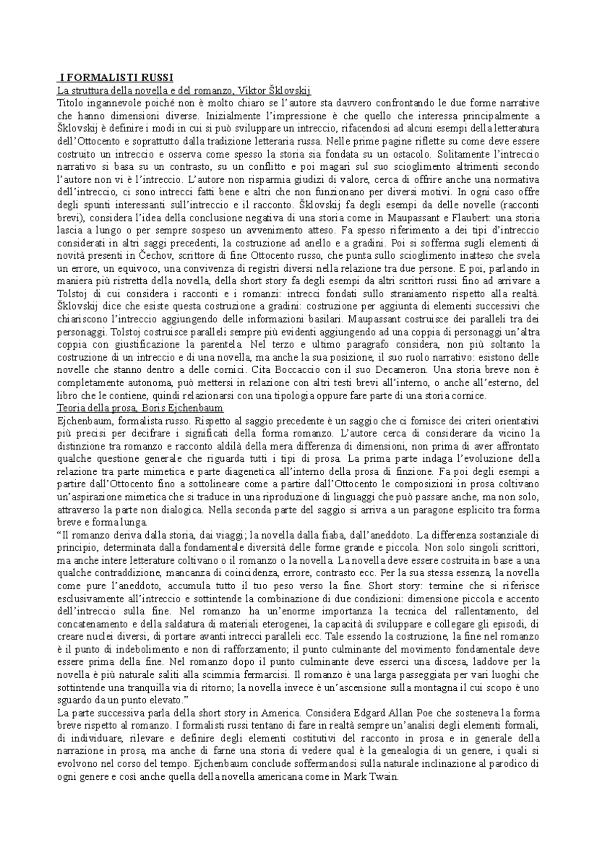 I Formalisti Russi. Teoria Della Letteratura E Metodo Critico - Foto 11