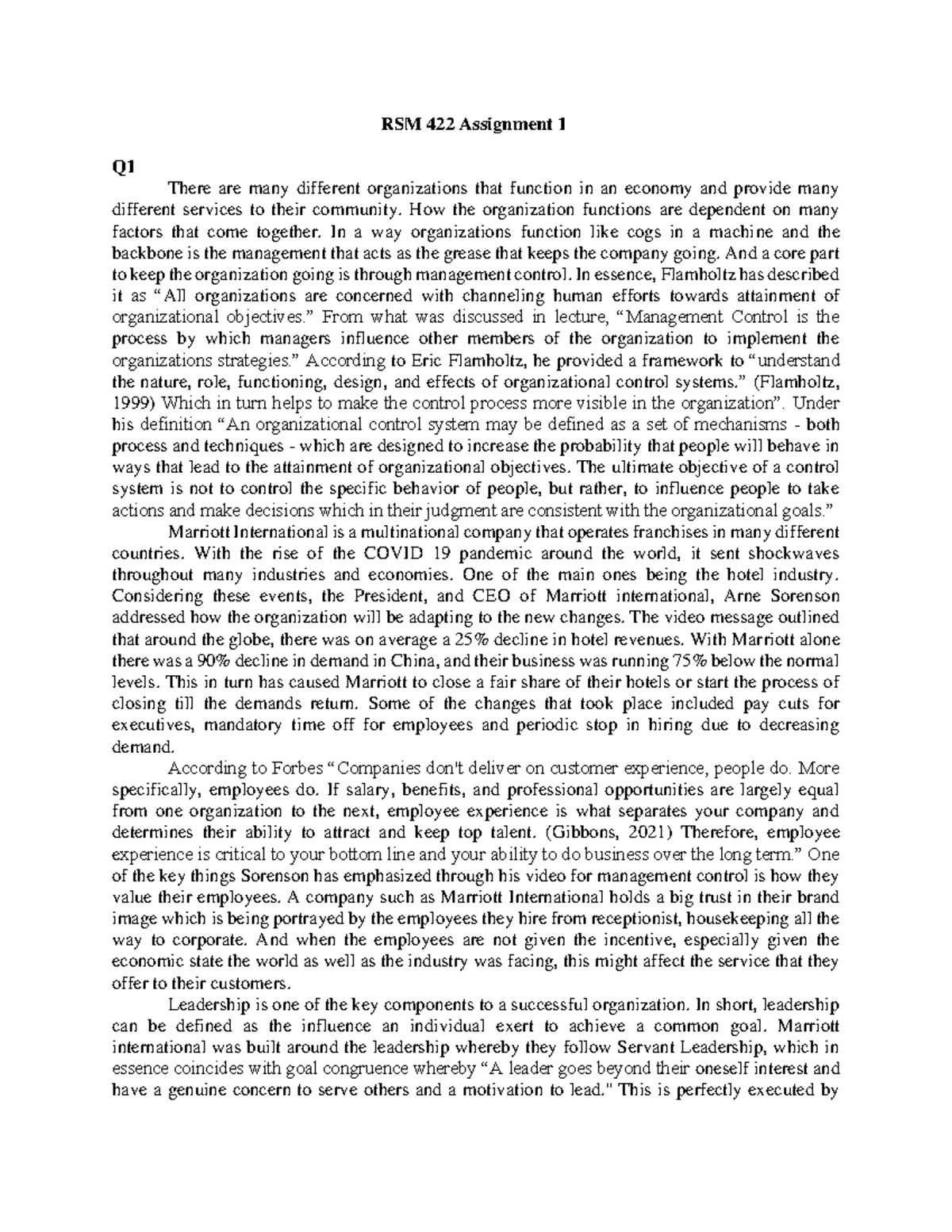 RSM 422 Assignment 1 - RSM 422 Assignment 1 Q There are many different ...