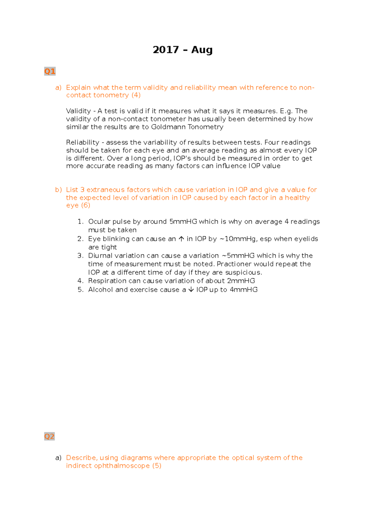 Dt 2017 Past Paper 2017 Aug Q A Explain What The Term Validity And Reliability Mean With Dt 2017 Past Paper 2017 Aug Q A Explain What The Term Validity And Reliability Mean With
