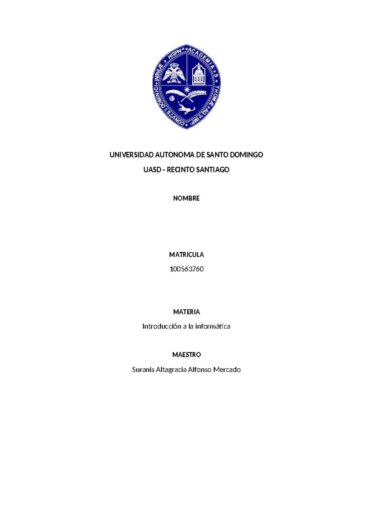 Aplicaciones e implicaciones de las bases de datos - UNIVERSIDAD ...