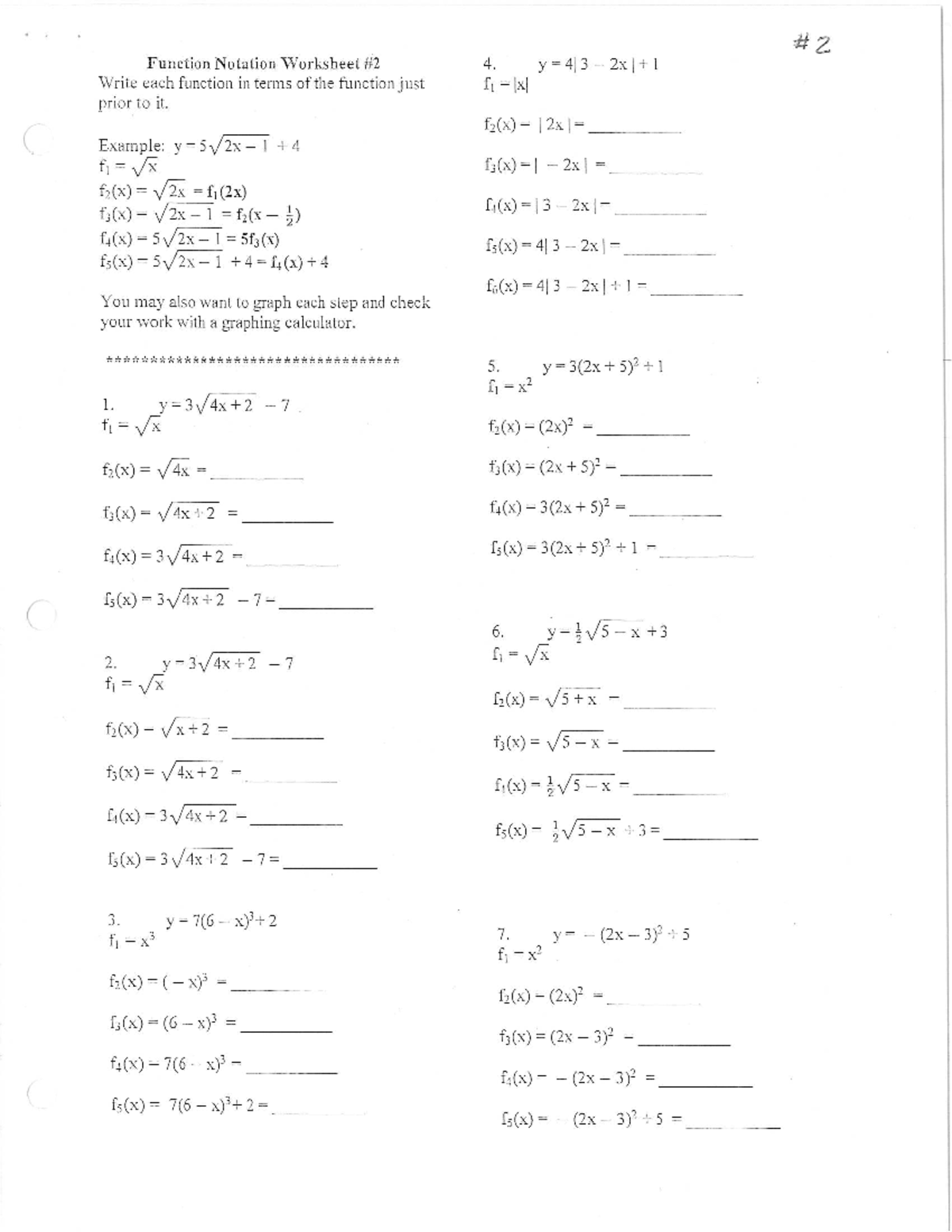 151 worksheet 2 and solutions - MTH 151 - Studocu