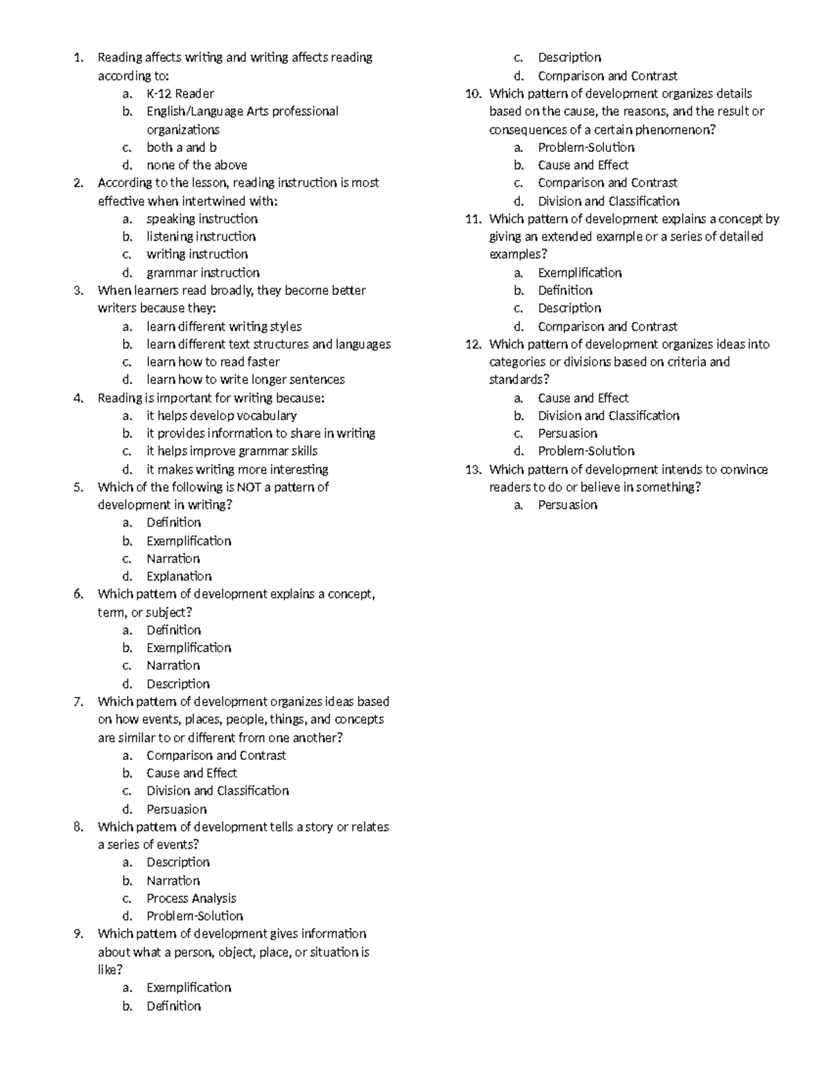 ARand W Prelims Copy Reading affects writing and writing affects