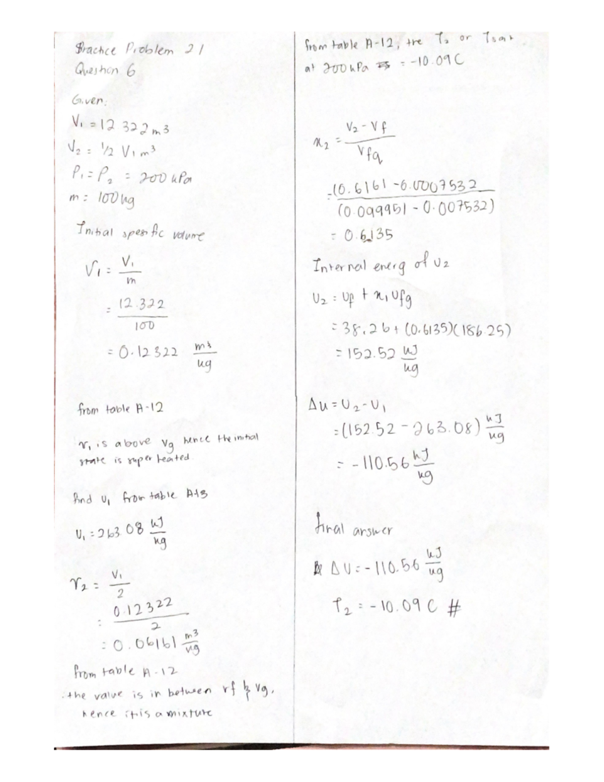Practice Problem 2 - Themal Engineering - Studocu