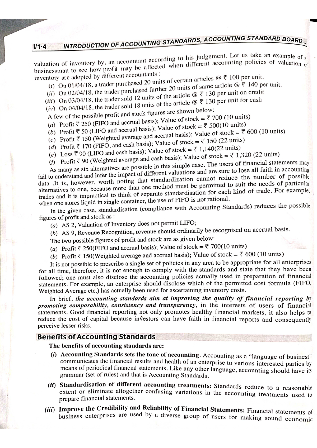 Accounts 4 specialised in accounting notes Advanced Financial