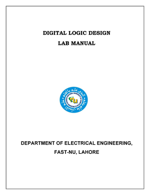 Lab1-manual - Lab 1 - Lab 01 Implementation Of Basic Logic Gates ...