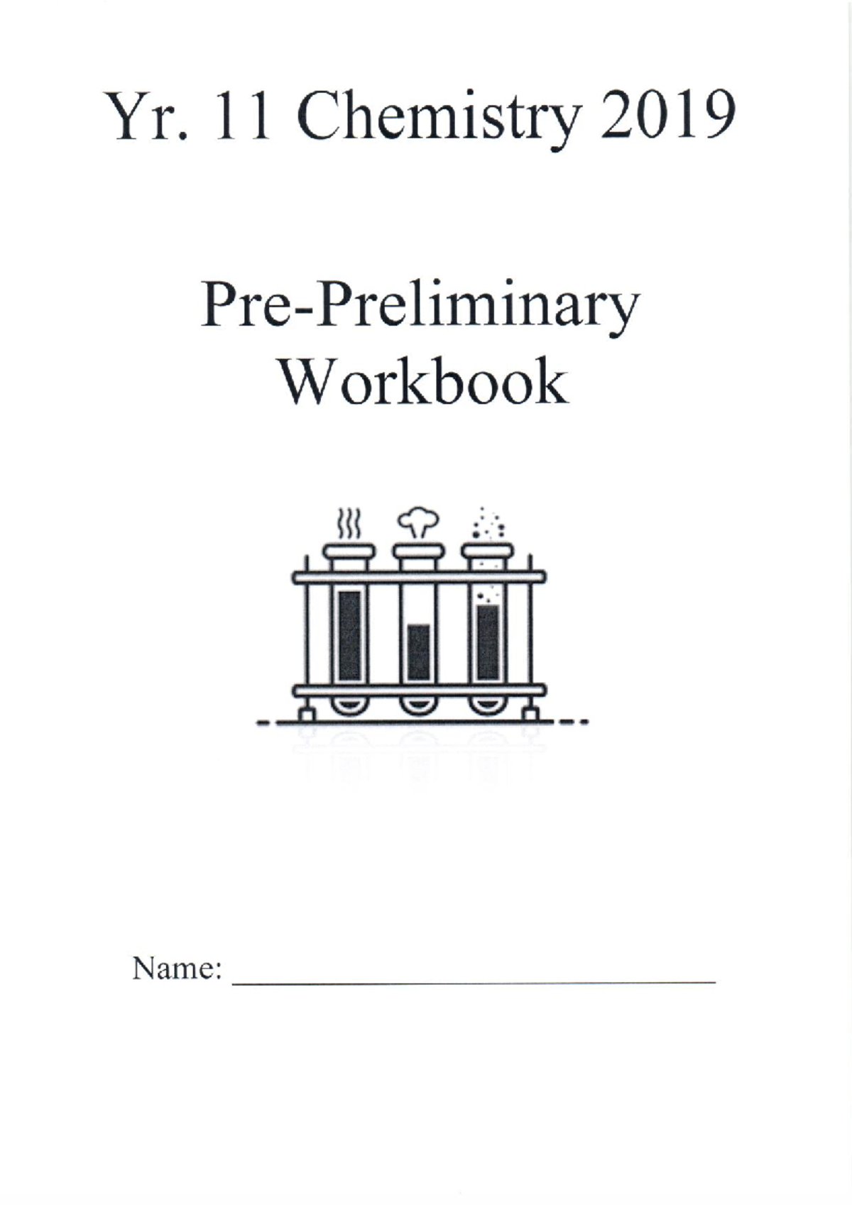 Chemistry PrePreliminary Booklet Studocu