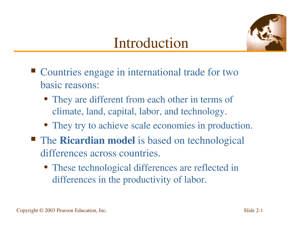 Chapter 1 International Economy - Ekonomi Makro - UB - Studocu