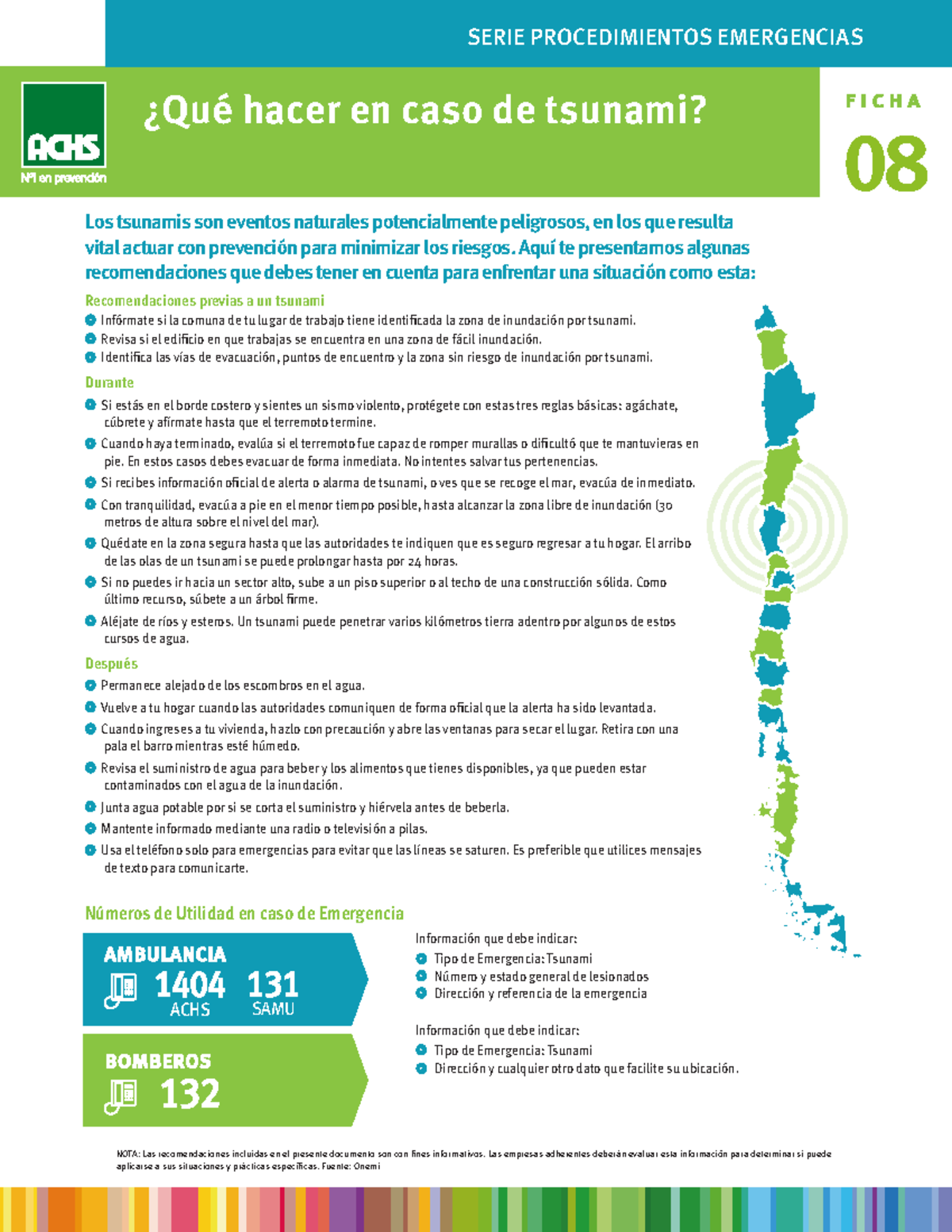 Achs Tsunami Serie Procedimientos Emergencias Qu Hacer En Caso De Tsunami Los Ts Unamis Son