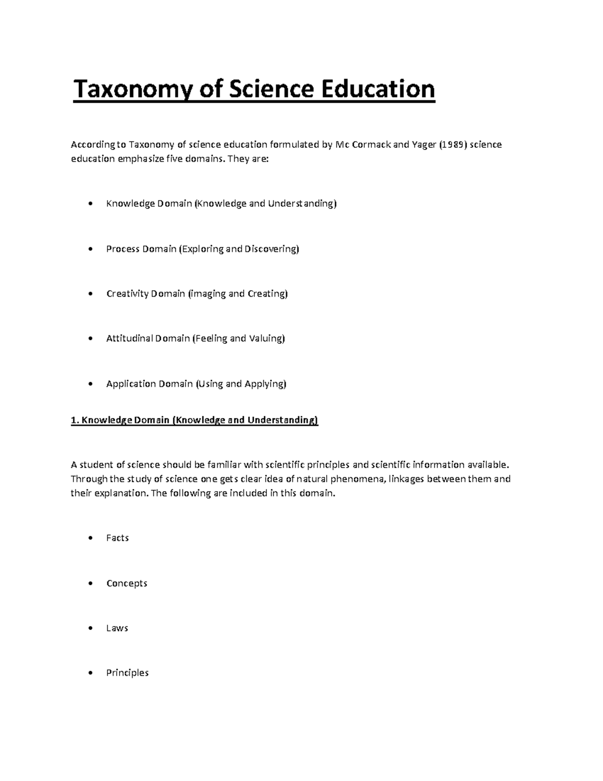 taxonomy-of-science-education-they-are-knowledge-domain-knowledge