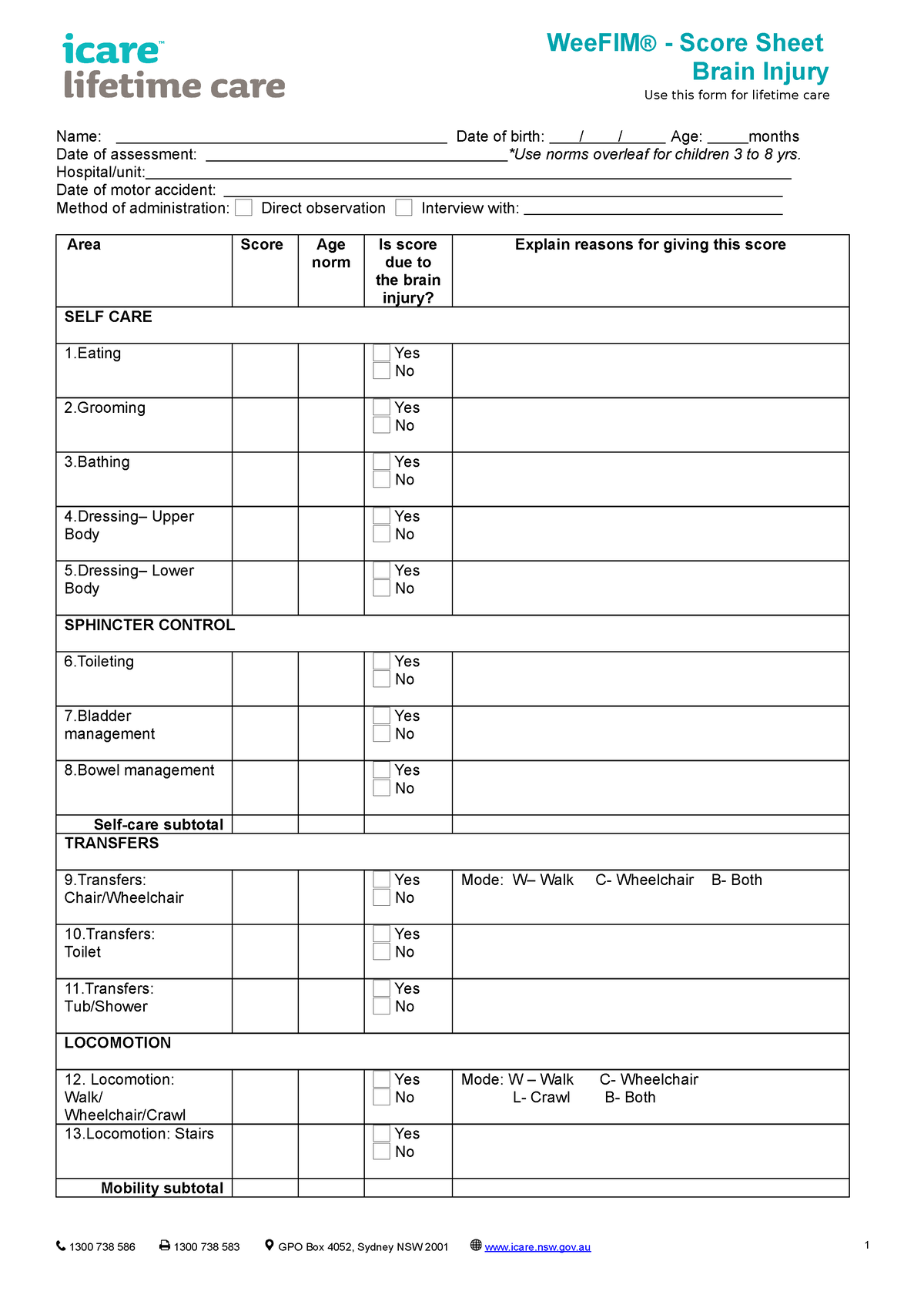 wee-fim-score-sheet-brain-injury-use-this-form-for-lifetime-care