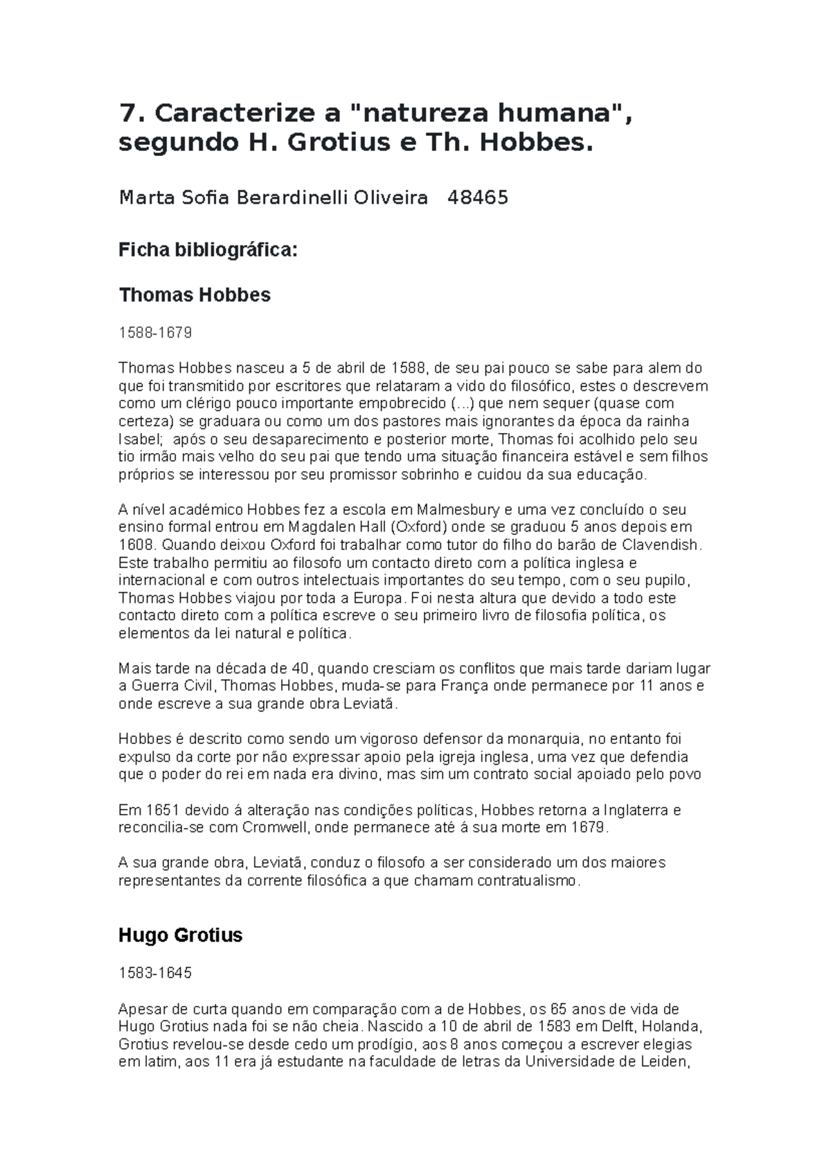 Filosofia do direito - trabalho - 7. Caracterize a 