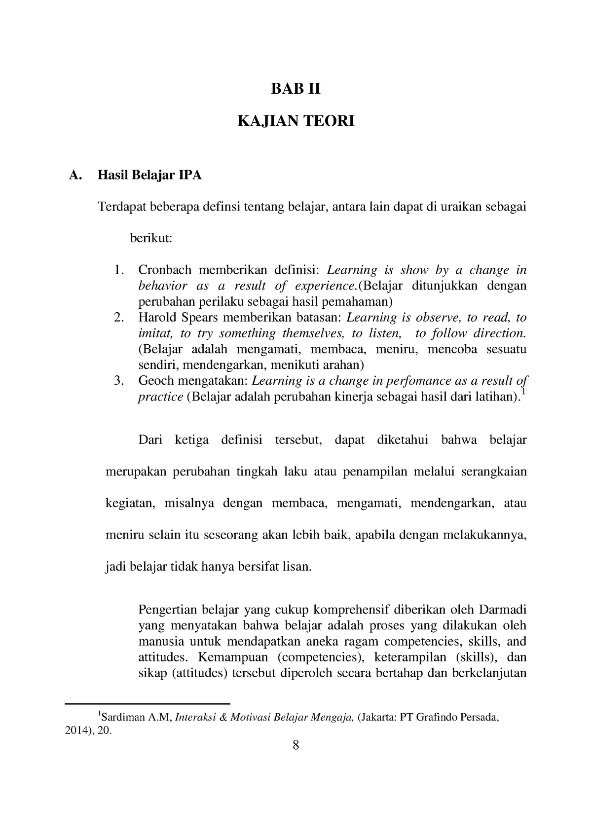 Omnivora - 8 BAB II KAJIAN TEORI A. Hasil Belajar IPA Terdapat Beberapa ...