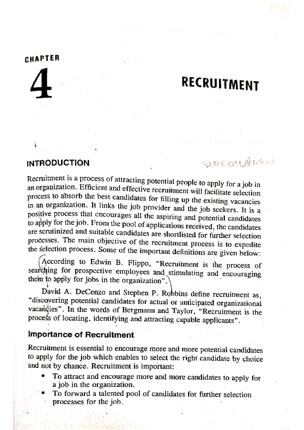 Hrm Unit 3 4 Human Resource Management B Com Computer Applications