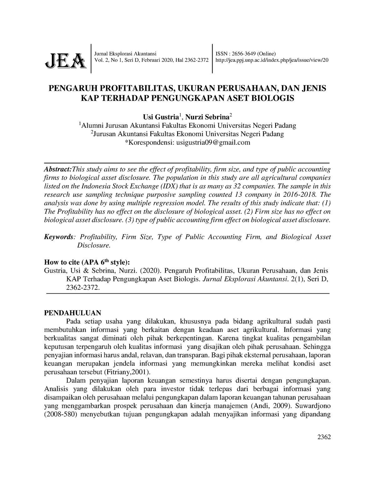 217-Article Text-342-1-10-202004 01 - JEA Jurnal Eksplorasi Akuntansi ...