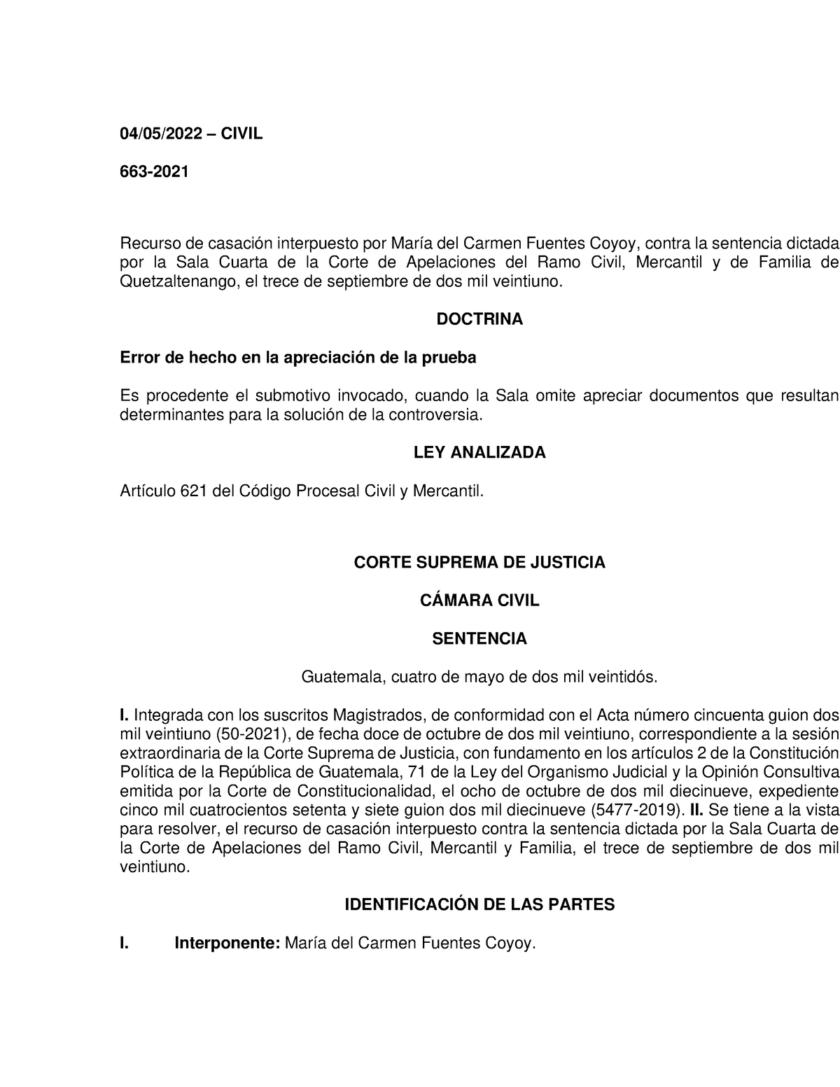 Sentencia Notariado - 04/05/2022 – CIVIL 663- Recurso De Casación ...