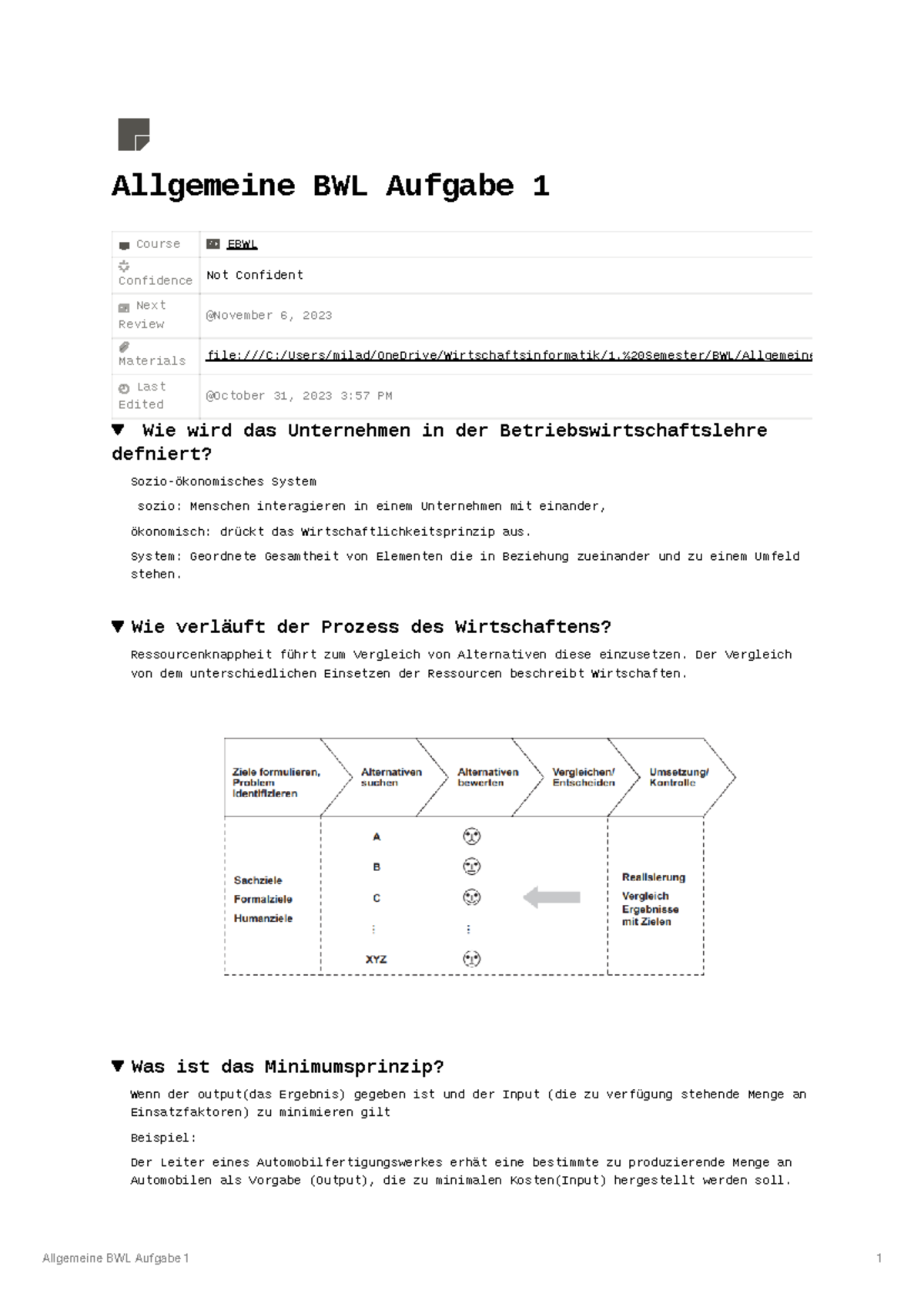 Allgemeine BWL Aufgabe 1 - %20Semester/BWL/Allgemeine Last Edited Wie ...
