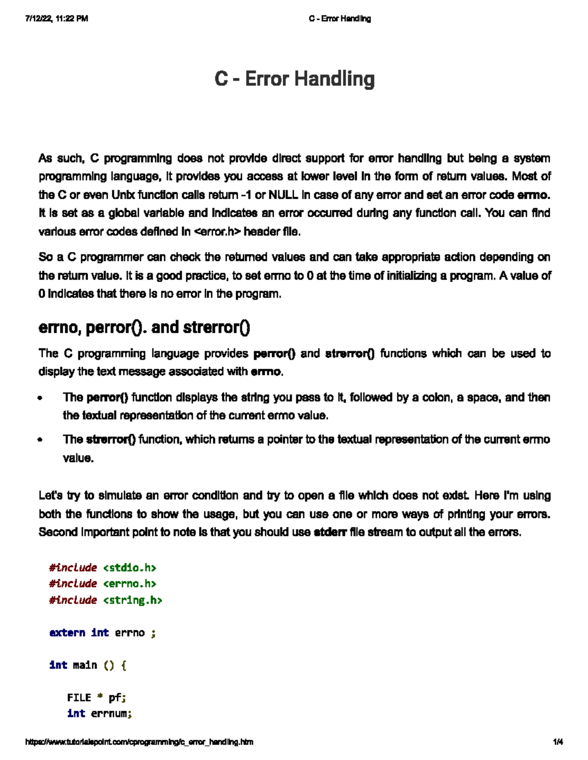 Errors - c++ notes - Object Oriented Programming - Studocu