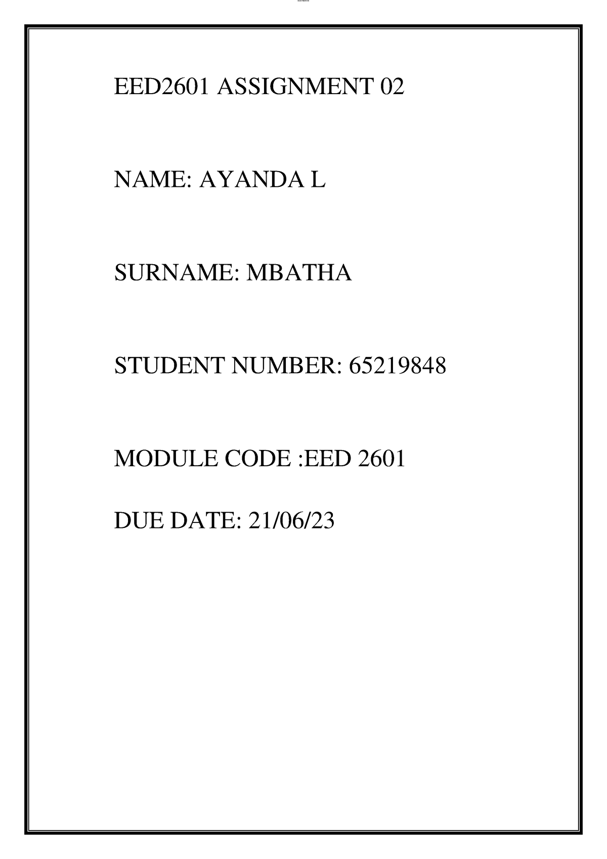 eed2601 assignment 2 answers