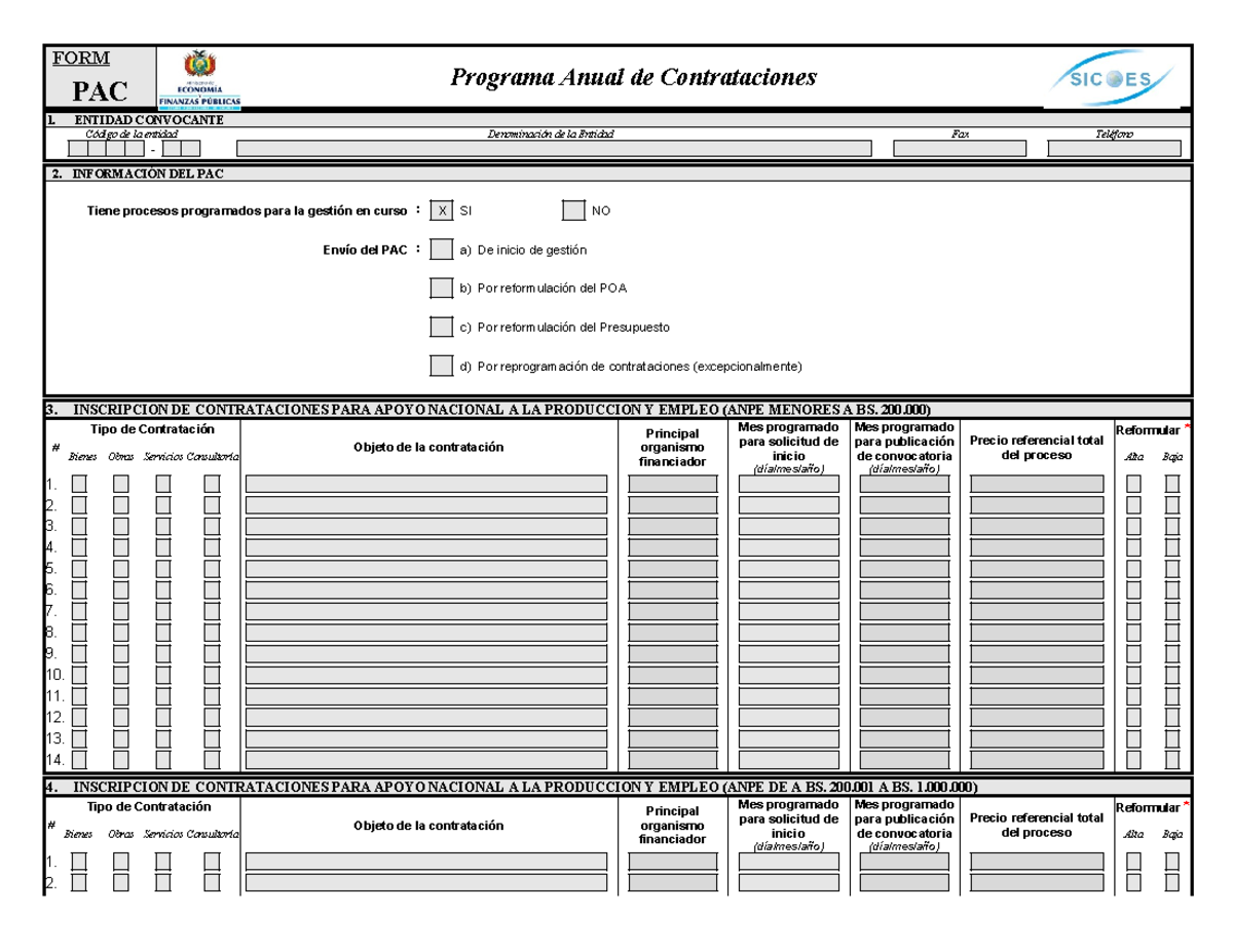 Inscripcion al PAC Consultor en linea - FORM PAC Programa Anual de ...