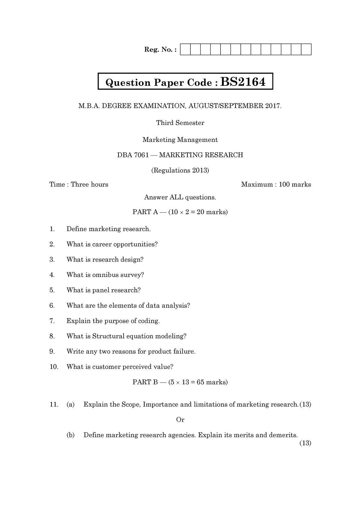 marketing research n6 question paper