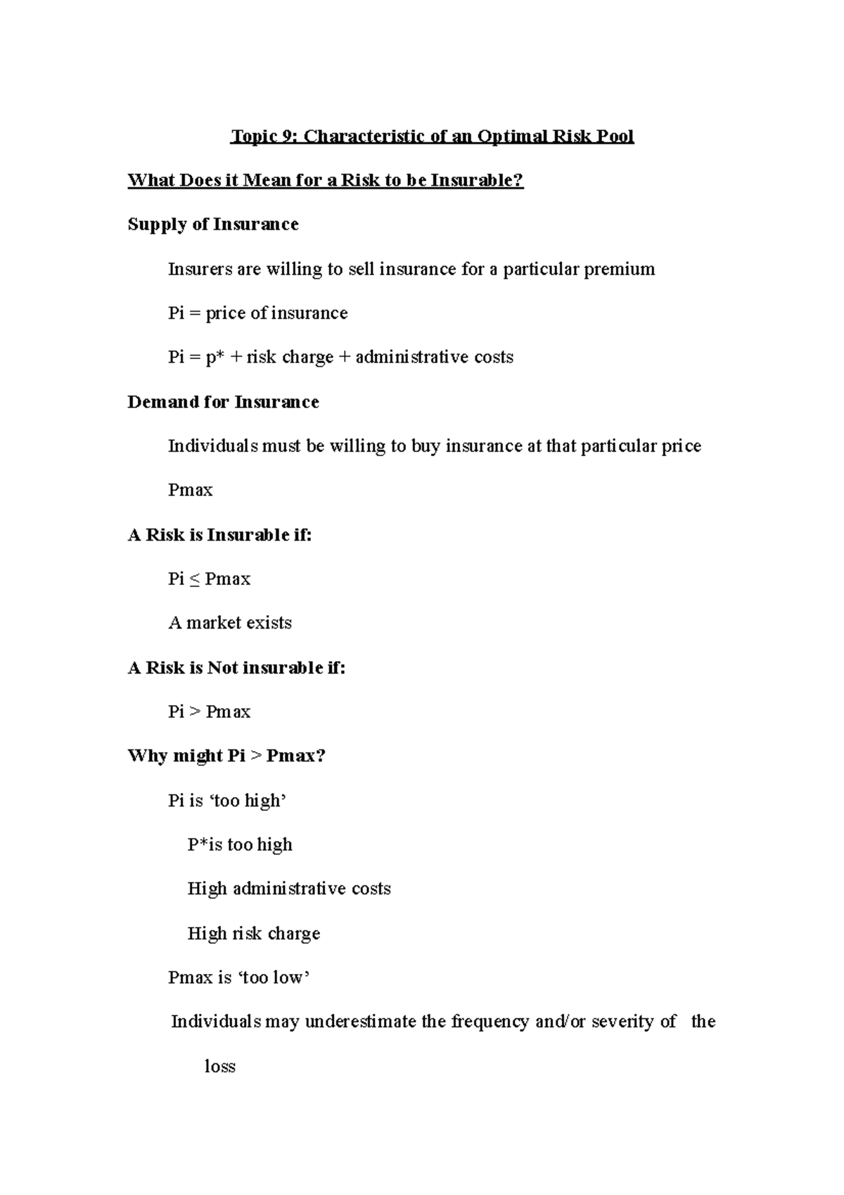 rmi-topic-9-topic-9-characteristic-of-an-optimal-risk-pool-what-does