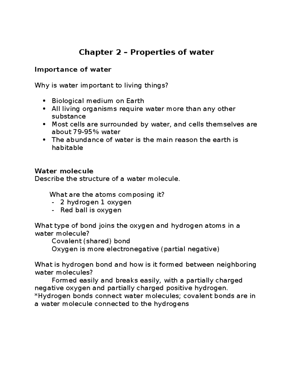 Chapter 2 Notes - Instructor: Stella Doyungan, Ph.D. - Importance of ...