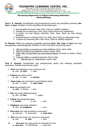 Panitikang Filipino Notes And Assignment - Alfon, Kristel Joy G. Agosto ...