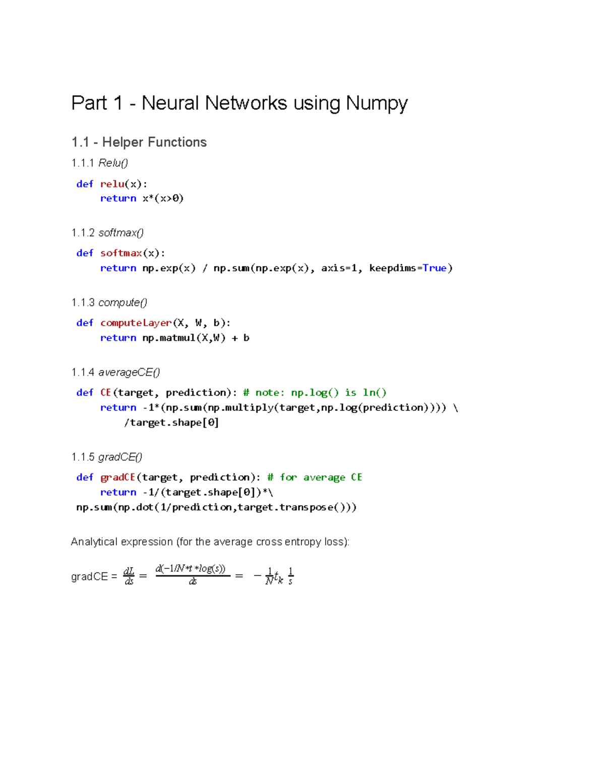 ECE421 Homework Assignment 2 - Neural Networks from Numpy and ...