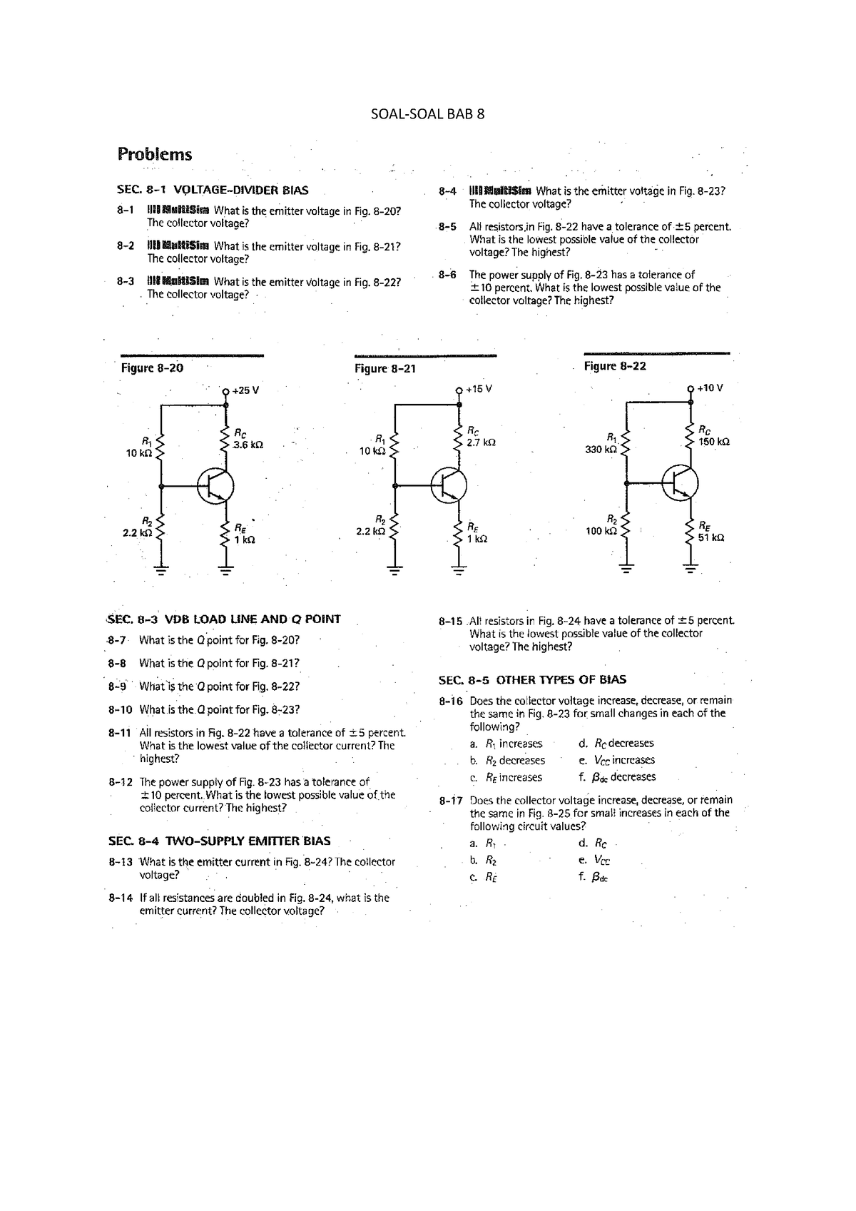 Soal-Soal Bab 8 - Latihan Soal BAB 8 - Elektronika - SOAL-SOAL BAB ...