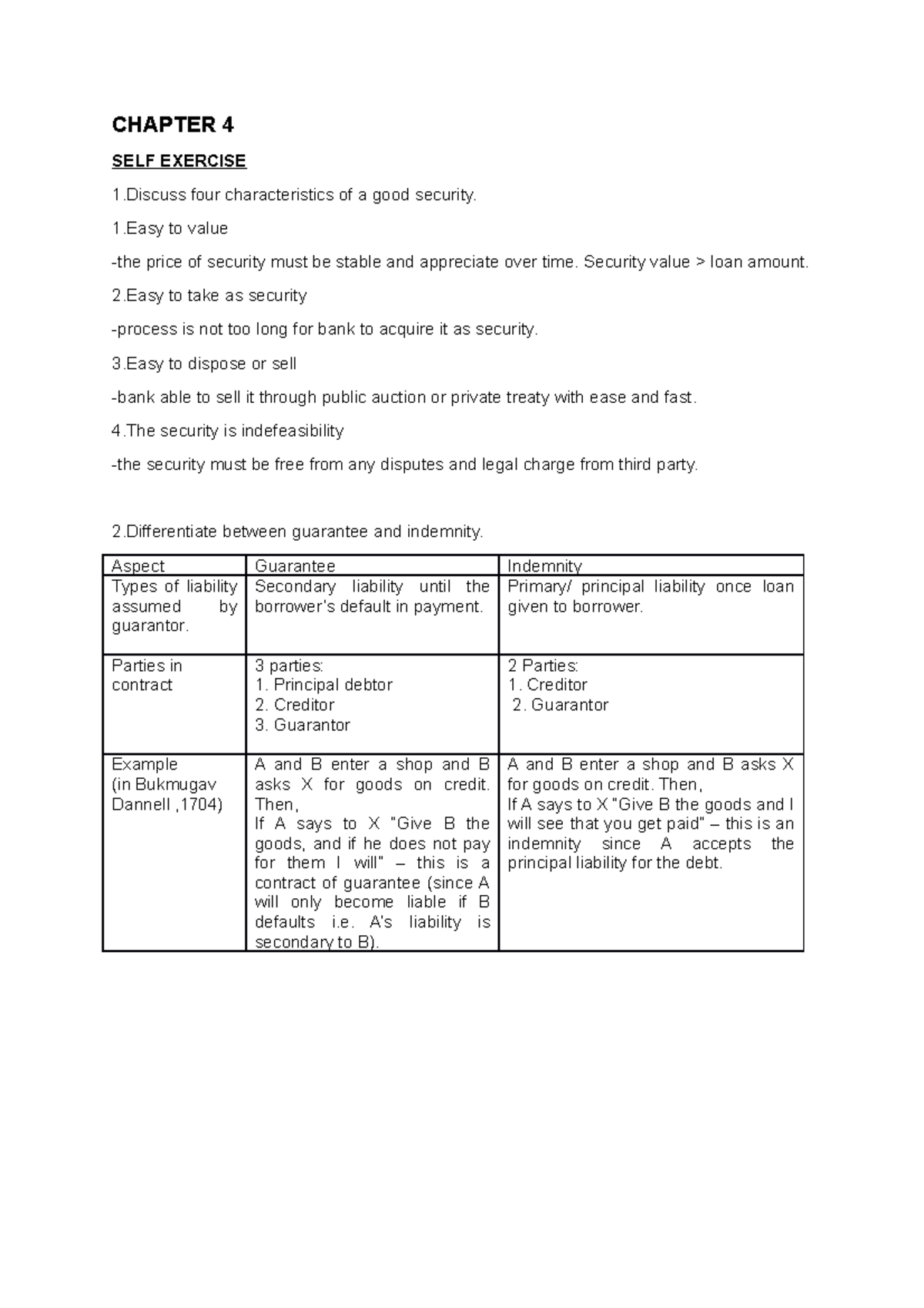 chapter-4-fin-360-se-chapter-4-self-exercise-1-four-characteristics