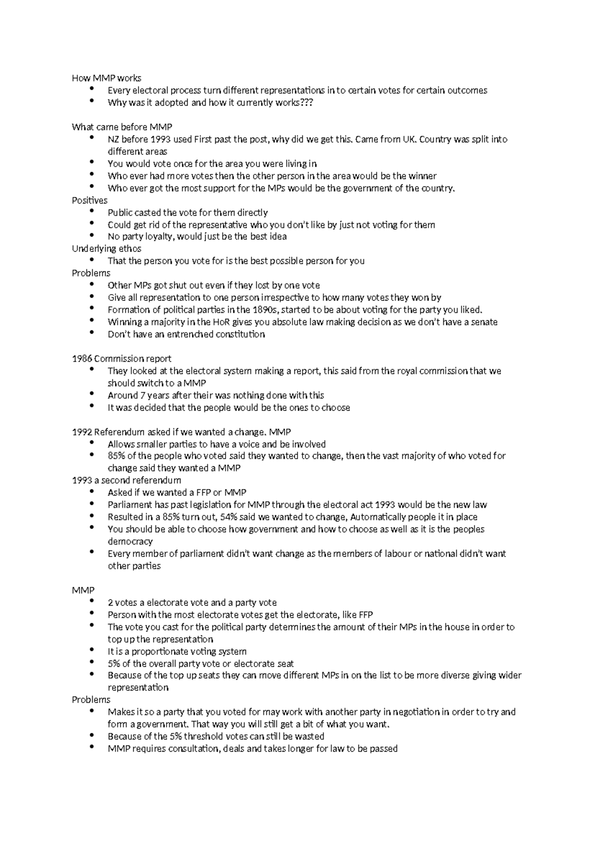 How MMP works - How MMP works Every electoral process turn different ...