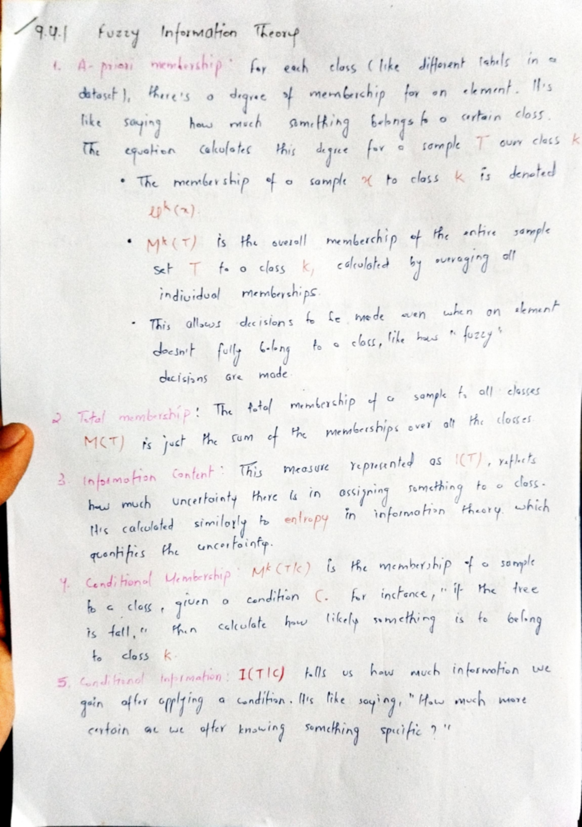 Fuzzy decision tree - 9.4 fuzzy Information Theory 1. membership for ...